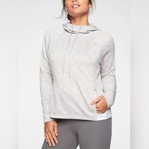Athleta Spacedye Hoodie.  Light purple/white/gray, size Small